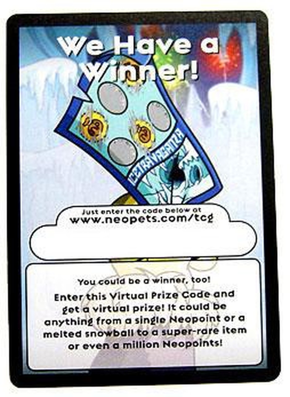 Neopets Virtual Prize Code
